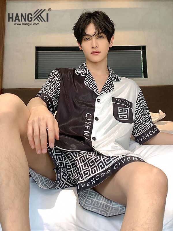 TN41 - Đồ Ngủ Pijama Nam Lụa Ngắn