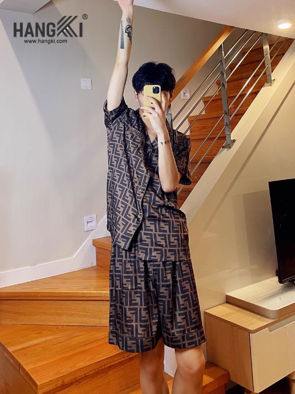 TN42 - Đồ Ngủ Pijama Nam Lụa Ngắn