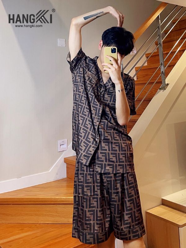 TN42 - Đồ Ngủ Pijama Nam Lụa Ngắn