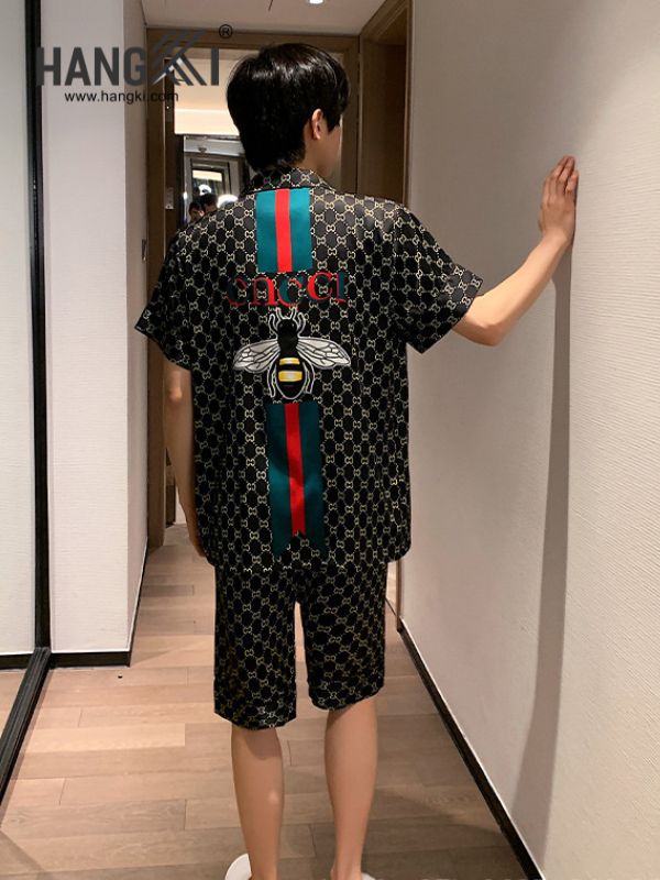 TN46 - Đồ Ngủ Pijama Nam Lụa Ngắn
