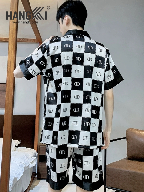 TN50 - Đồ Ngủ Pijama Nam Lụa Ngắn
