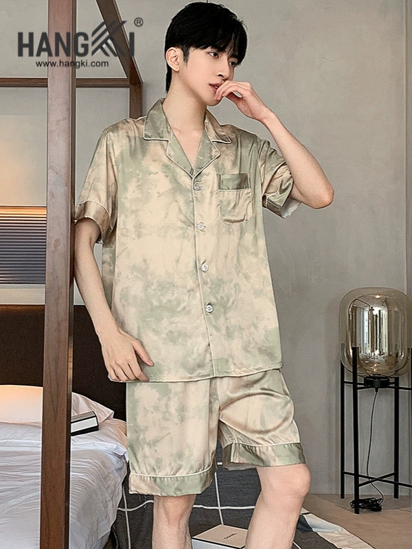 TN51 - Đồ Ngủ Pijama Nam Lụa Ngắn