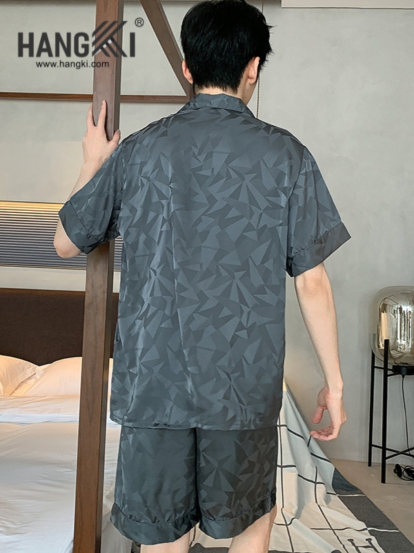 TN52 - Đồ Ngủ Pijama Nam Lụa Ngắn