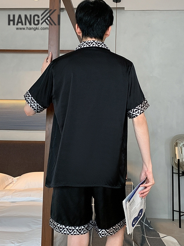 TN54 - Đồ Ngủ Pijama Nam Lụa Ngắn