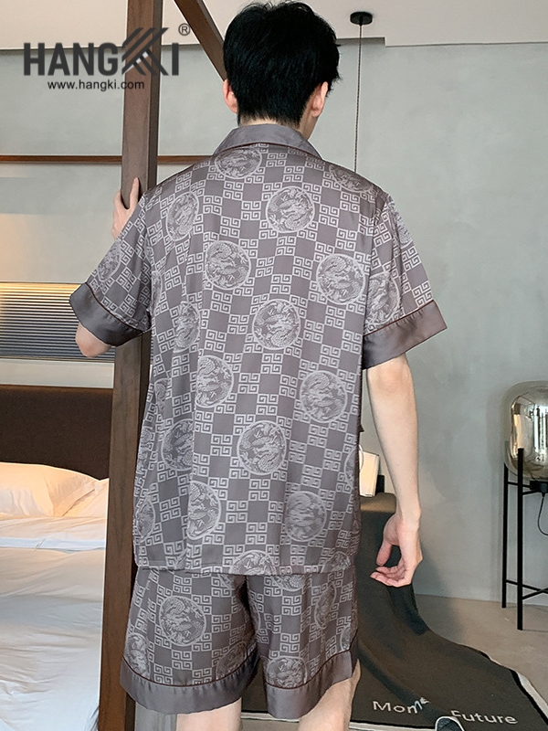 TN57 - Đồ Ngủ Pijama Nam Lụa Ngắn