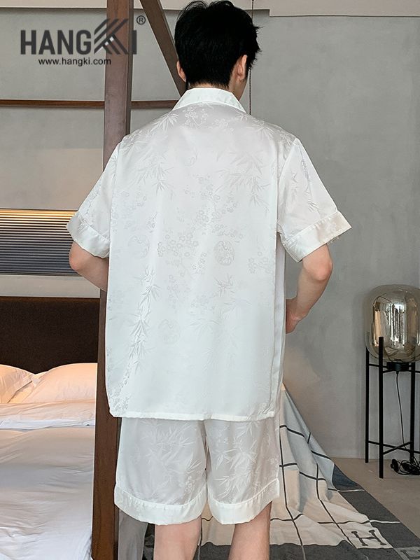 TN62 - Đồ Ngủ Pijama Nam Lụa Ngắn