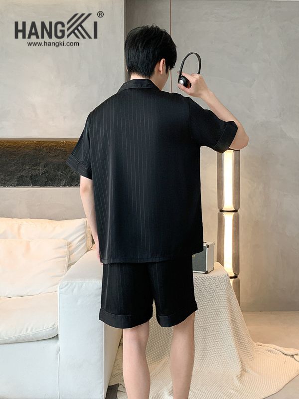 TN70 - Đồ Ngủ Pijama Nam Lụa Ngắn