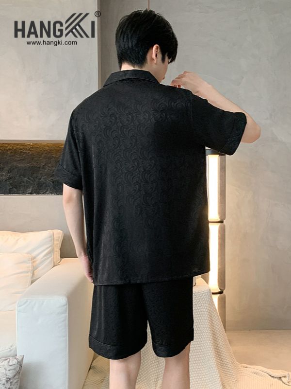 TN73 - Đồ Ngủ Pijama Nam Lụa Ngắn