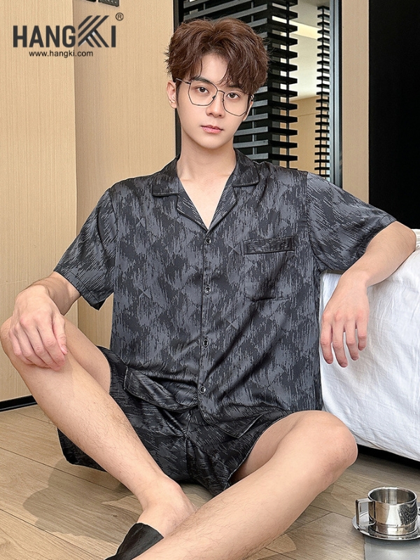 TN80 - Đồ Ngủ Pijama Nam Lụa Ngắn