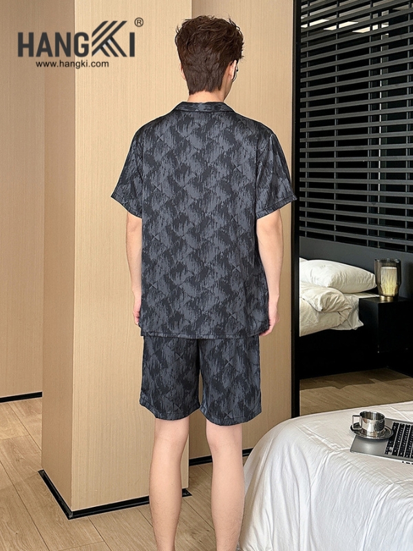 TN80 - Đồ Ngủ Pijama Nam Lụa Ngắn