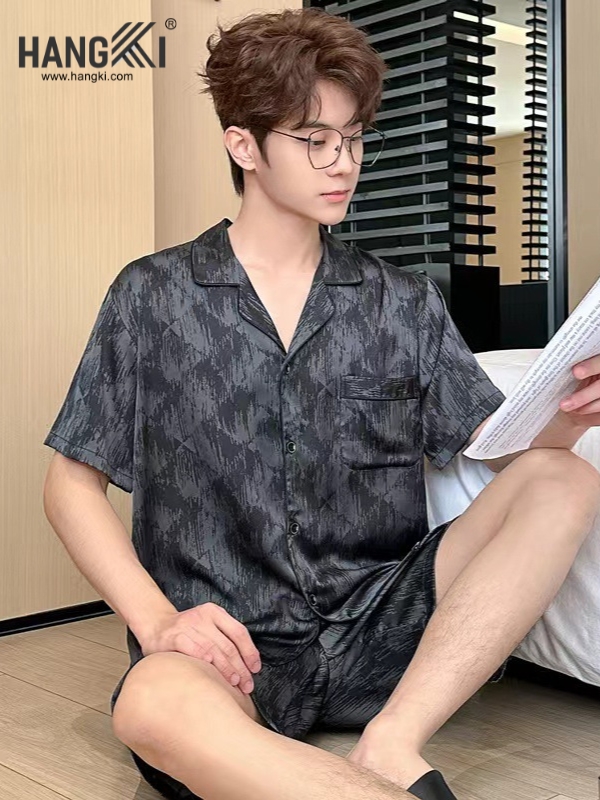 TN80 - Đồ Ngủ Pijama Nam Lụa Ngắn
