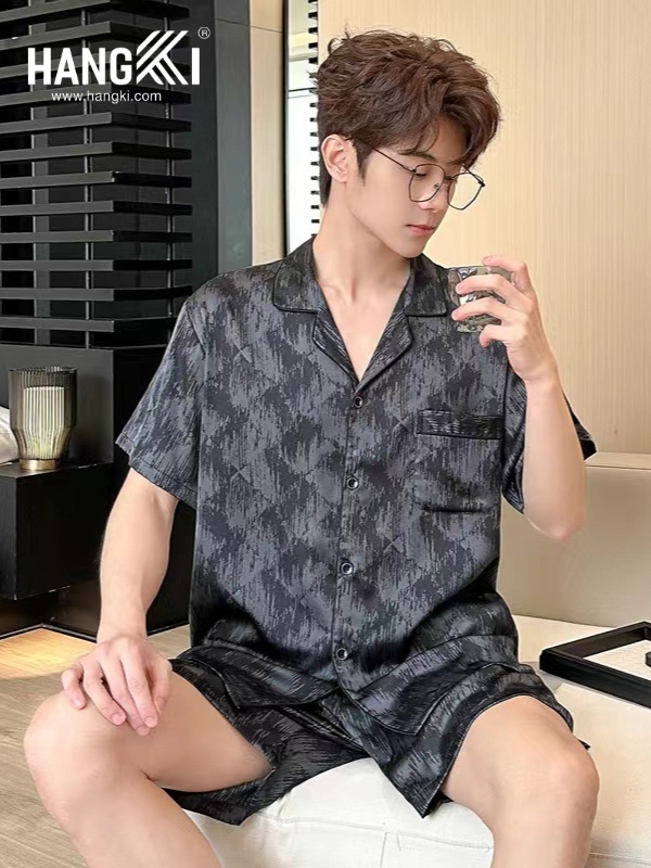 TN80 - Đồ Ngủ Pijama Nam Lụa Ngắn