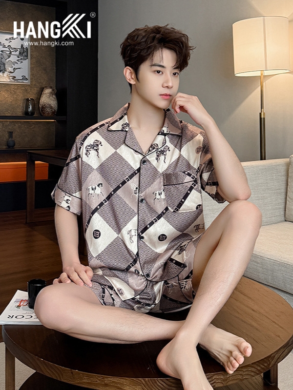 TN81 - Đồ Ngủ Pijama Nam Lụa Ngắn