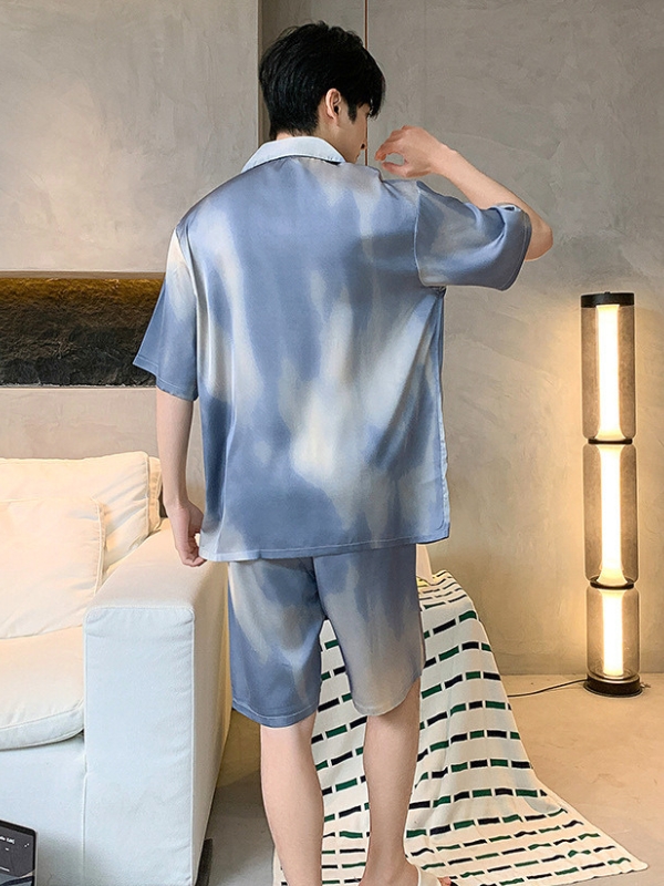 TN82 - Đồ Ngủ Pijama Nam Lụa Ngắn