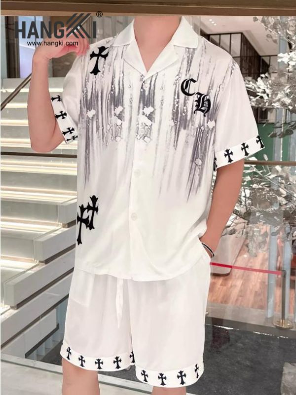 TN84 - Đồ Ngủ Pijama Nam Lụa Ngắn