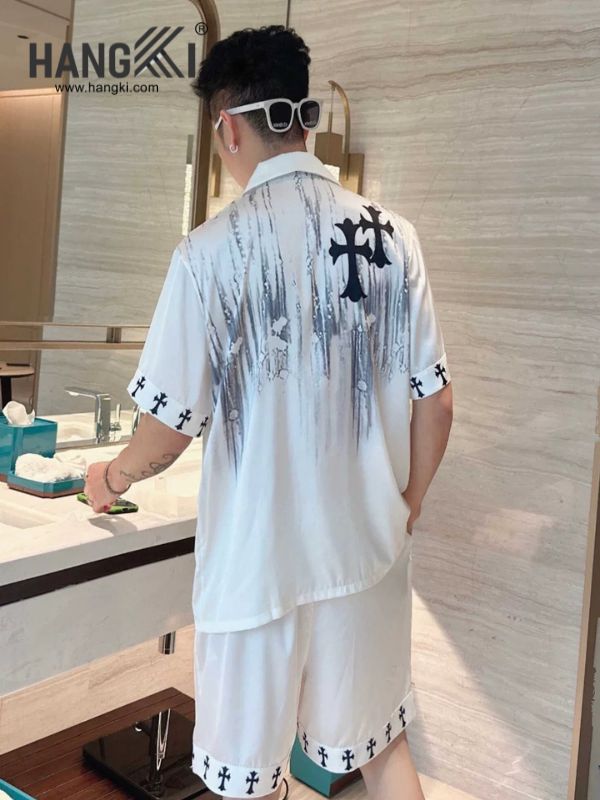 TN84 - Đồ Ngủ Pijama Nam Lụa Ngắn