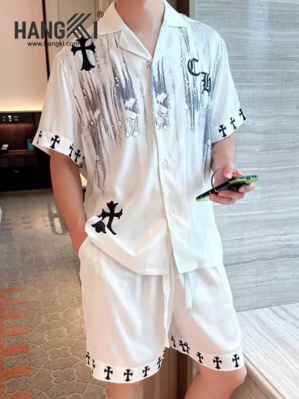 TN84 - Đồ Ngủ Pijama Nam Lụa Ngắn