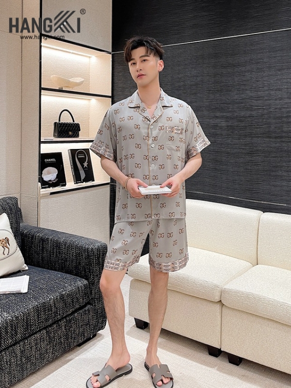 TN86 - Đồ Ngủ Pijama Nam Lụa Ngắn
