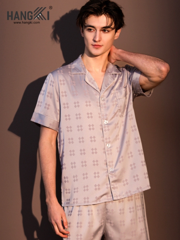 TN87 - Đồ Ngủ Pijama Nam Lụa Ngắn