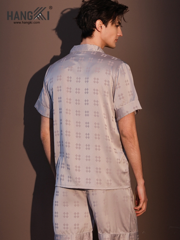 TN87 - Đồ Ngủ Pijama Nam Lụa Ngắn