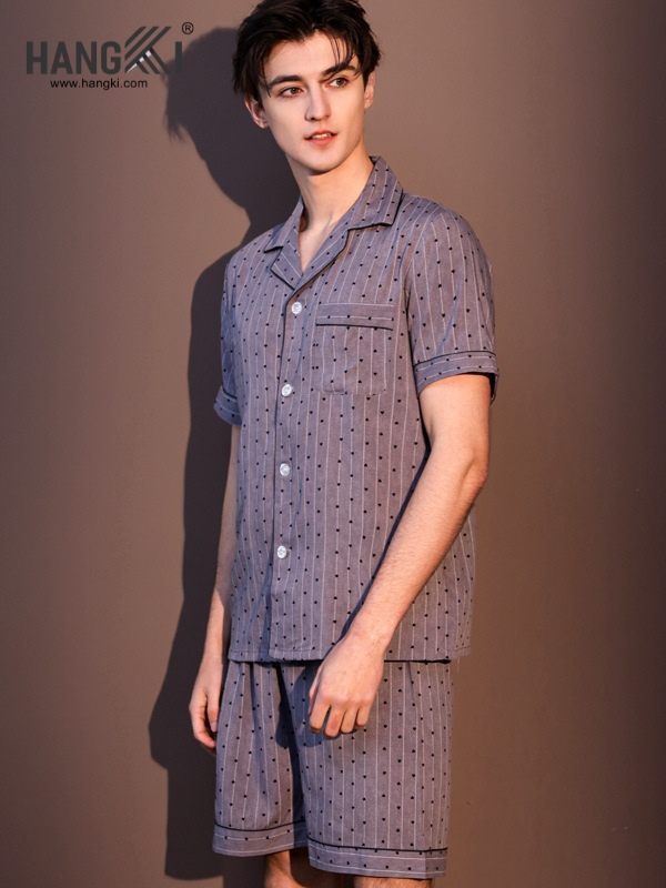 TN89 - Đồ Ngủ Pijama Nam Lụa Ngắn
