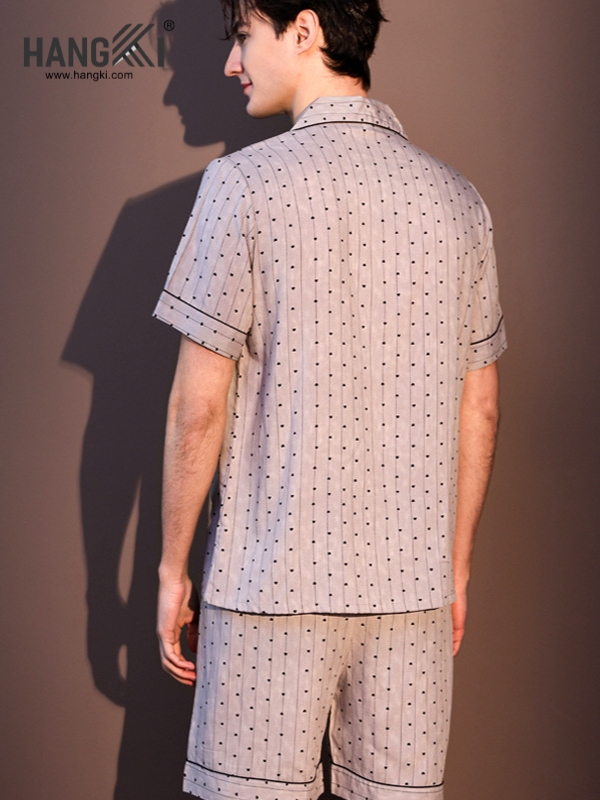 TN89 - Đồ Ngủ Pijama Nam Lụa Ngắn