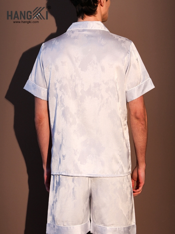 TN91 - Đồ Ngủ Pijama Nam Lụa Ngắn