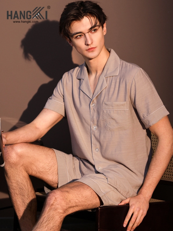 TN92 - Đồ Ngủ Pijama Nam Lụa Ngắn