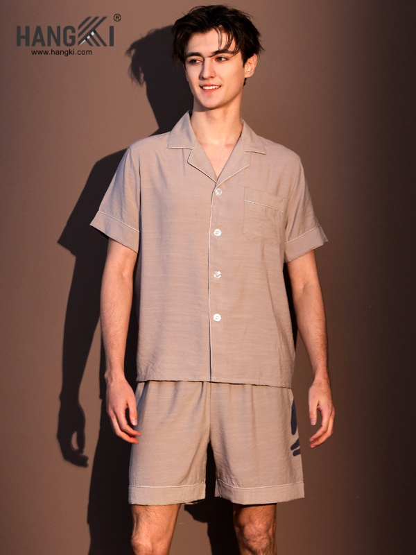 TN92 - Đồ Ngủ Pijama Nam Lụa Ngắn