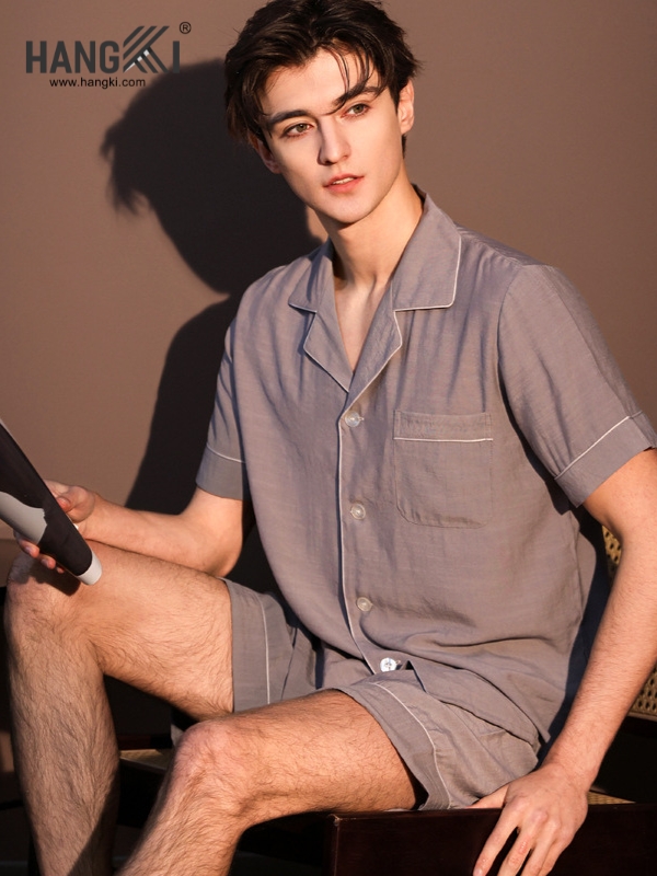 TN92 - Đồ Ngủ Pijama Nam Lụa Ngắn