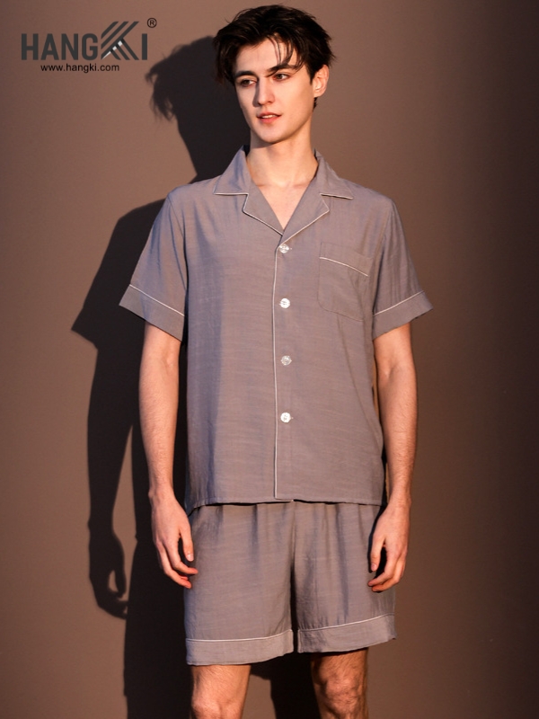 TN92 - Đồ Ngủ Pijama Nam Lụa Ngắn