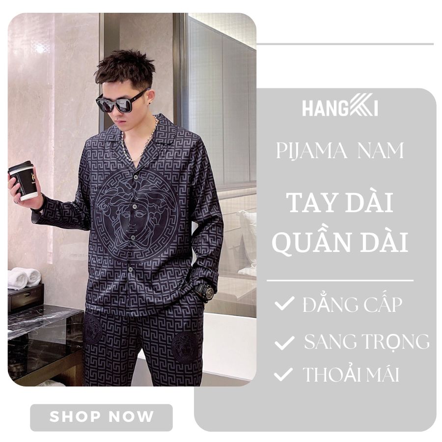 pijama nam tay dài quần dài