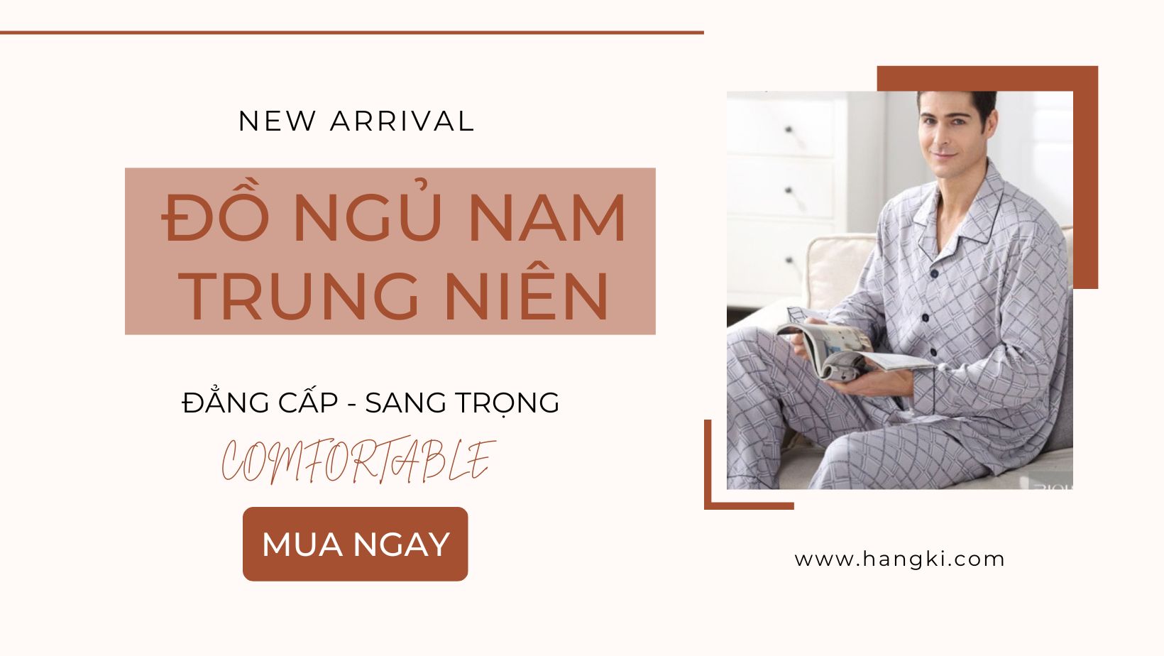 Pijama Nam Trung Niên